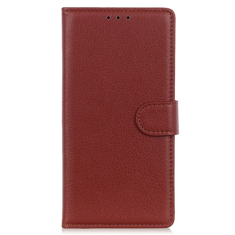 Custodia in pelle Samsung Galaxy M23 5G Stile Tradizionale In Pelle