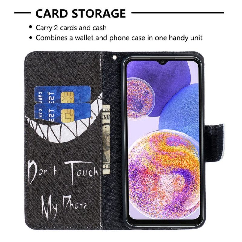 Custodia in pelle Samsung Galaxy M23 5G Telefono Malvagio