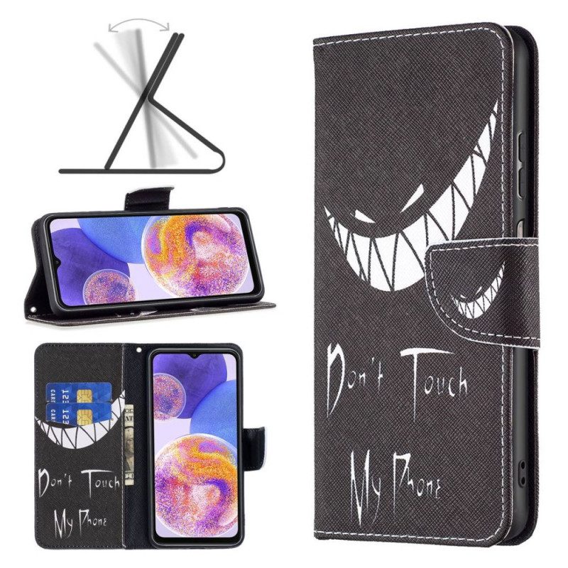 Custodia in pelle Samsung Galaxy M23 5G Telefono Malvagio