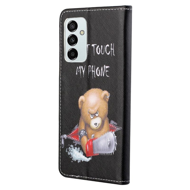Folio Cover Samsung Galaxy M23 5G Bear Non Toccare Il Mio Telefono