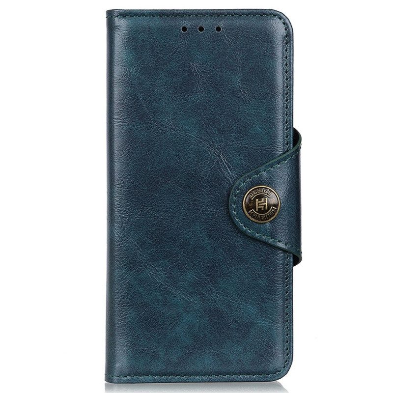 Folio Cover Samsung Galaxy M23 5G Bottone In Similpelle Verniciata Khazneh