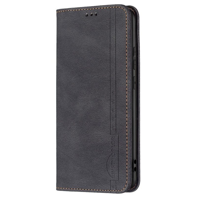 Folio Cover Samsung Galaxy M23 5G Custodia in pelle Binfen Colore Rfid Effetto Pelle