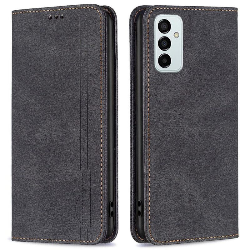 Folio Cover Samsung Galaxy M23 5G Custodia in pelle Binfen Colore Rfid Effetto Pelle