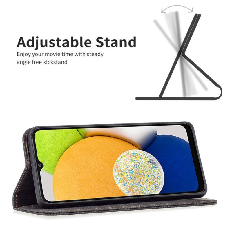 Folio Cover Samsung Galaxy M23 5G Custodia in pelle Binfen Colore Rfid Effetto Pelle