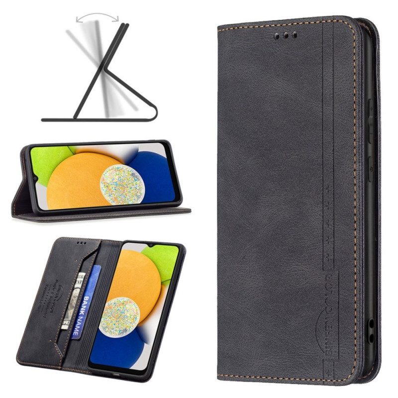 Folio Cover Samsung Galaxy M23 5G Custodia in pelle Binfen Colore Rfid Effetto Pelle
