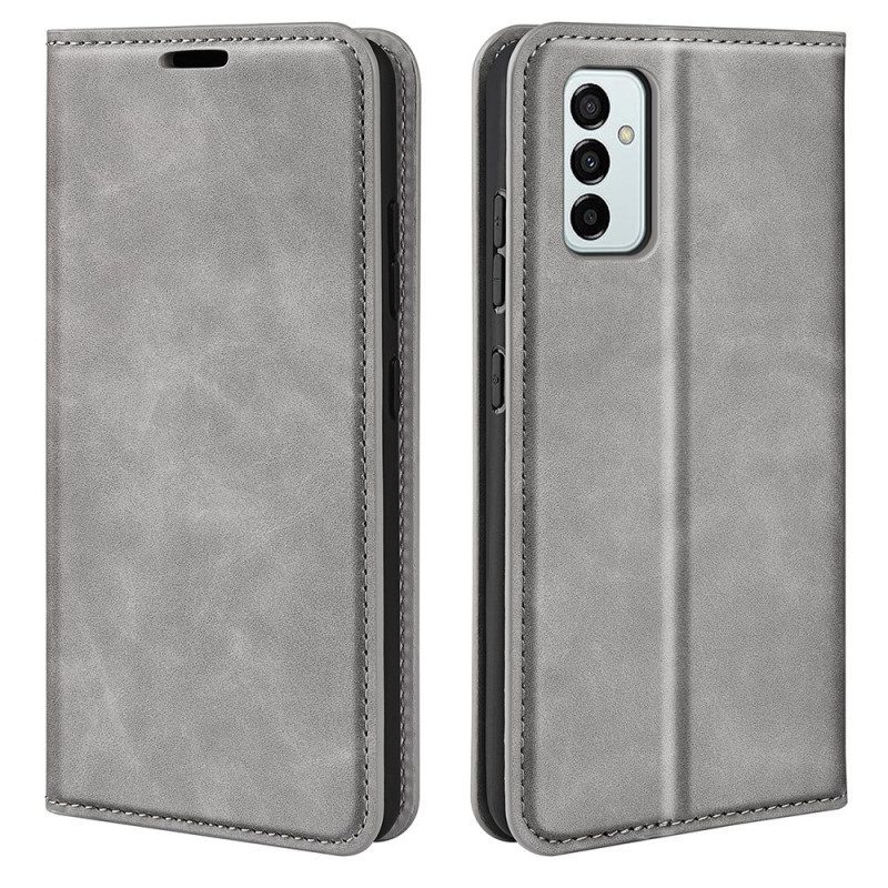 Folio Cover Samsung Galaxy M23 5G Custodia in pelle Tocco Di Pelle