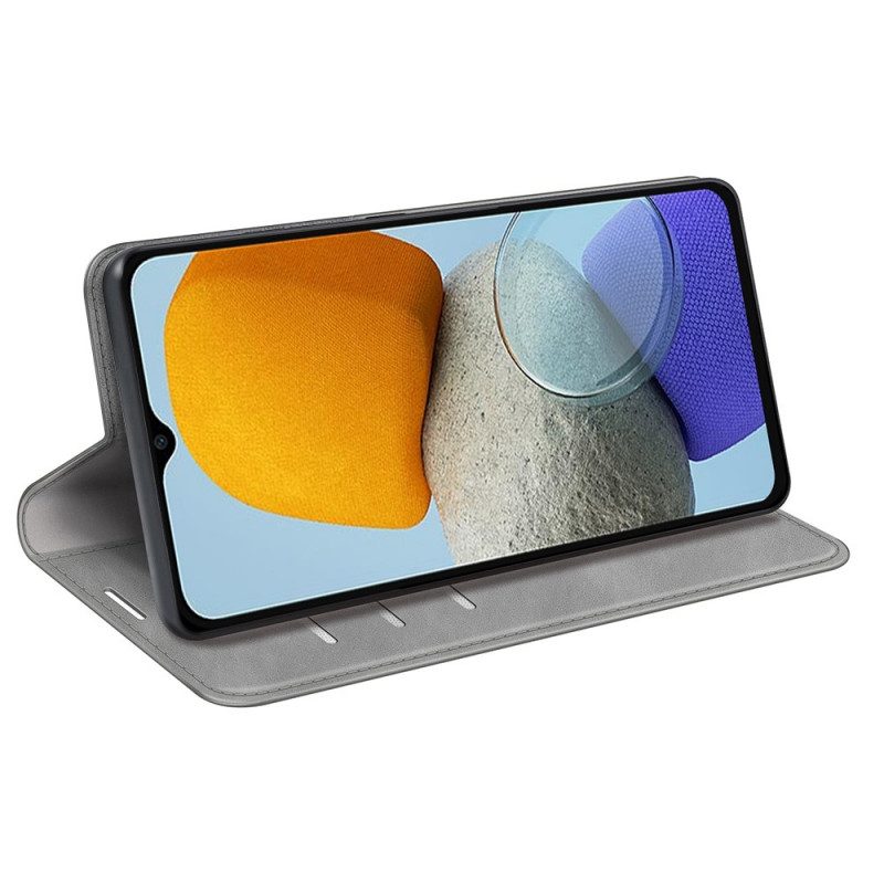 Folio Cover Samsung Galaxy M23 5G Custodia in pelle Tocco Di Pelle