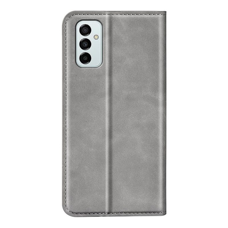 Folio Cover Samsung Galaxy M23 5G Custodia in pelle Tocco Di Pelle