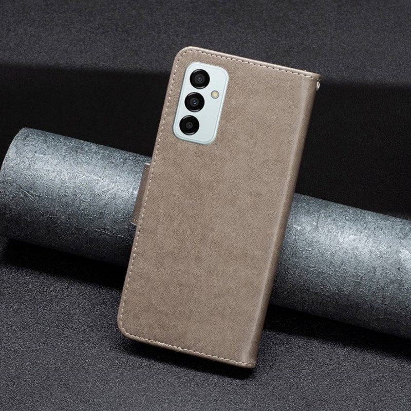 Folio Cover Samsung Galaxy M23 5G Farfalle Stampate Strappy