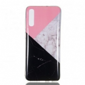 Cover Samsung Galaxy A70 Effetto Marmo Geometrico