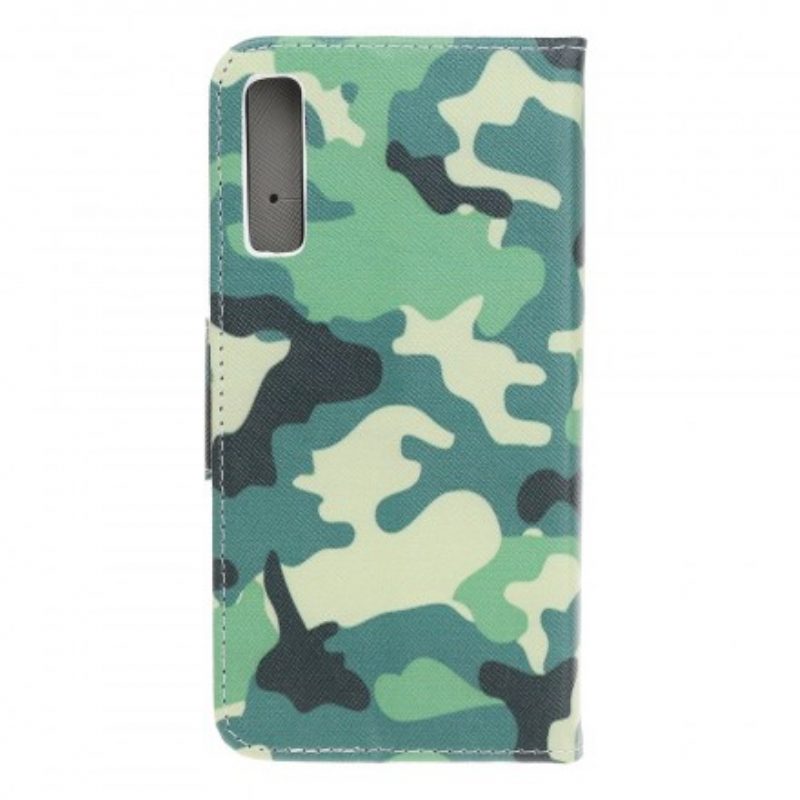Custodia A Portafoglio Samsung Galaxy A70 Camuffamento Militare