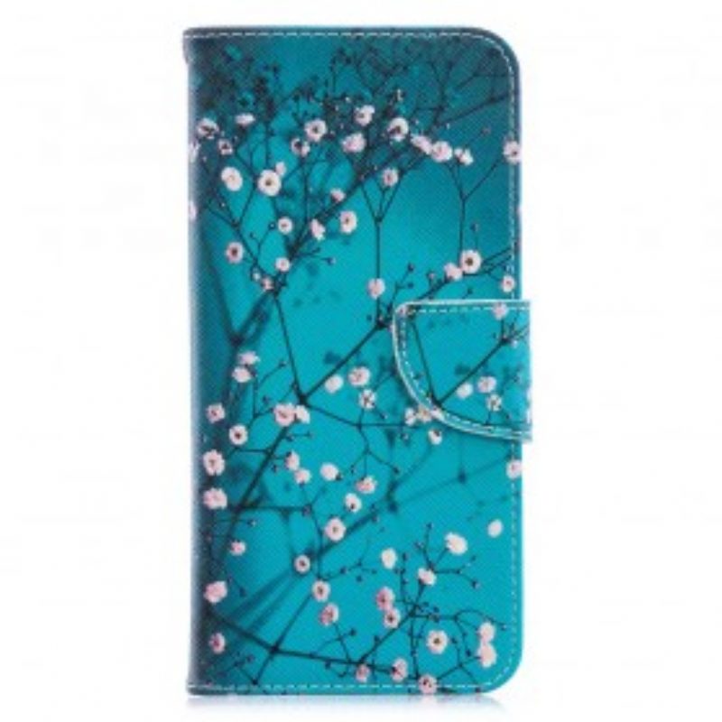 Custodia in pelle Samsung Galaxy A70 Albero In Fiore