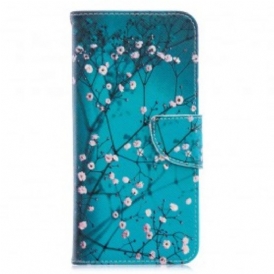 Custodia in pelle Samsung Galaxy A70 Albero In Fiore