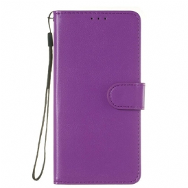 Custodia in pelle Samsung Galaxy A70 Cinturino In Ecopelle Colorata