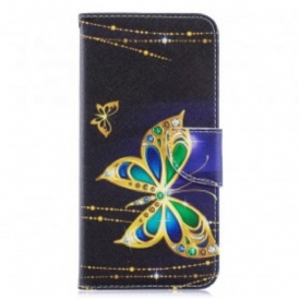 Custodia in pelle Samsung Galaxy A70 Farfalla Magica