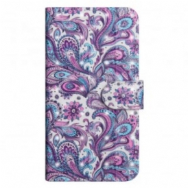 Custodia in pelle Samsung Galaxy A70 Modelli Di Fiori