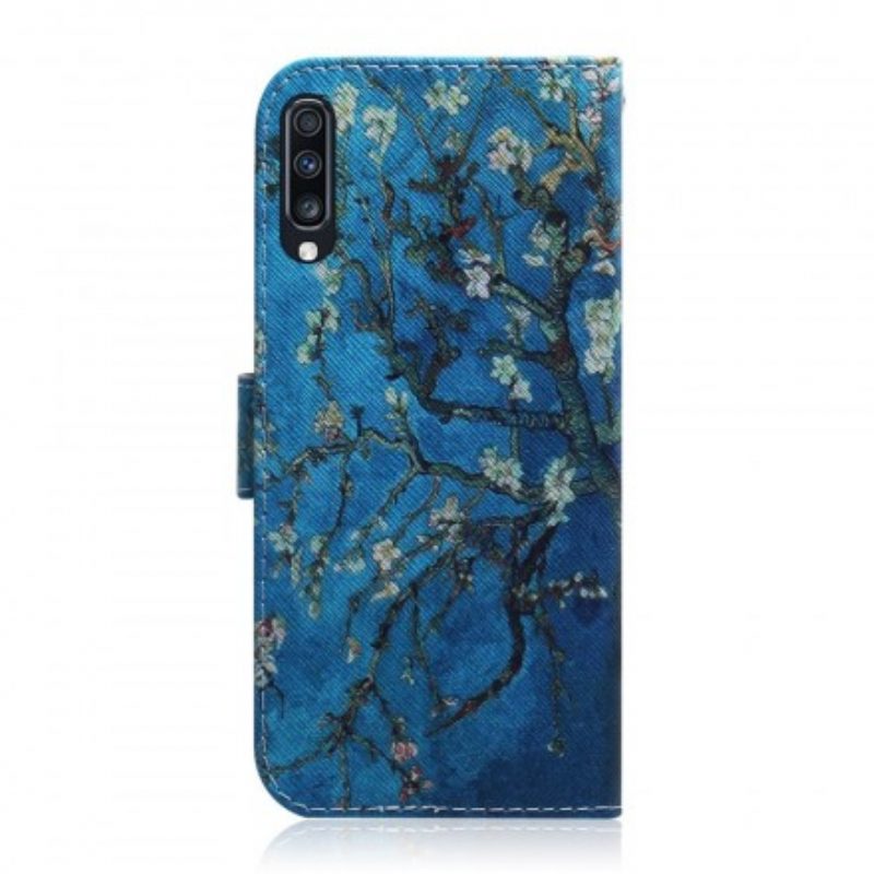 Custodia in pelle Samsung Galaxy A70 Ramo Di Un Albero In Fiore