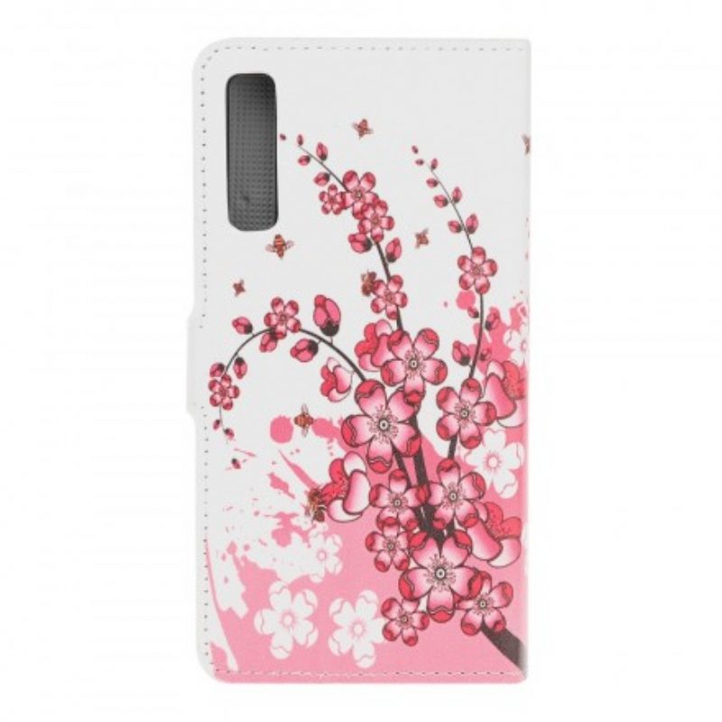 Folio Cover Samsung Galaxy A70 Fiori Tropicali