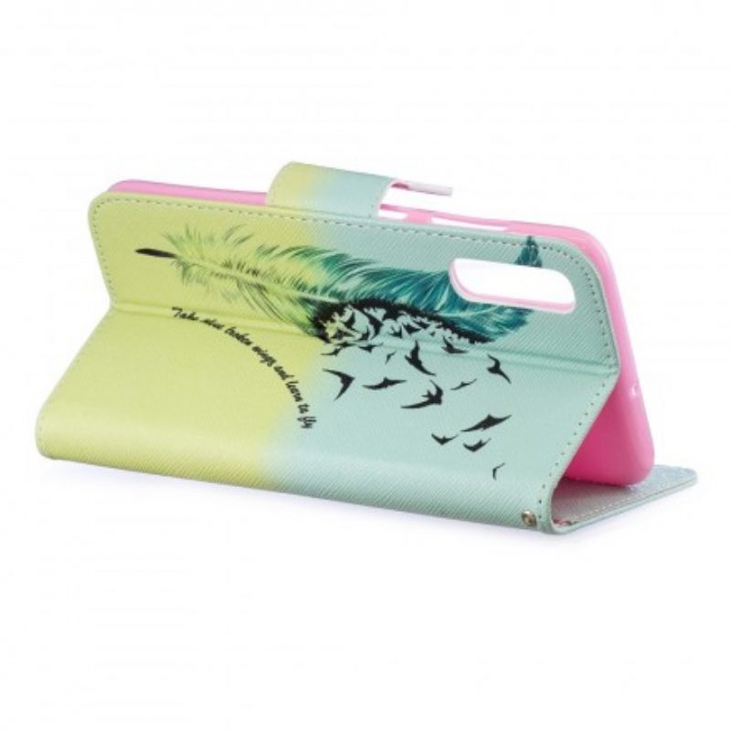 Folio Cover Samsung Galaxy A70 Impara A Volare