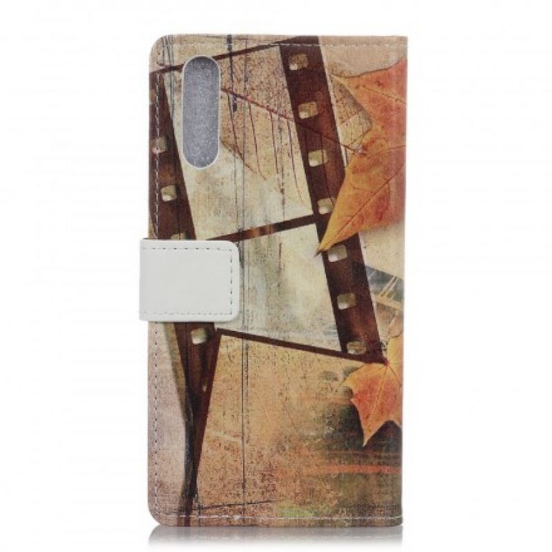 Folio Cover Samsung Galaxy A70 Torre Eiffel In Autunno