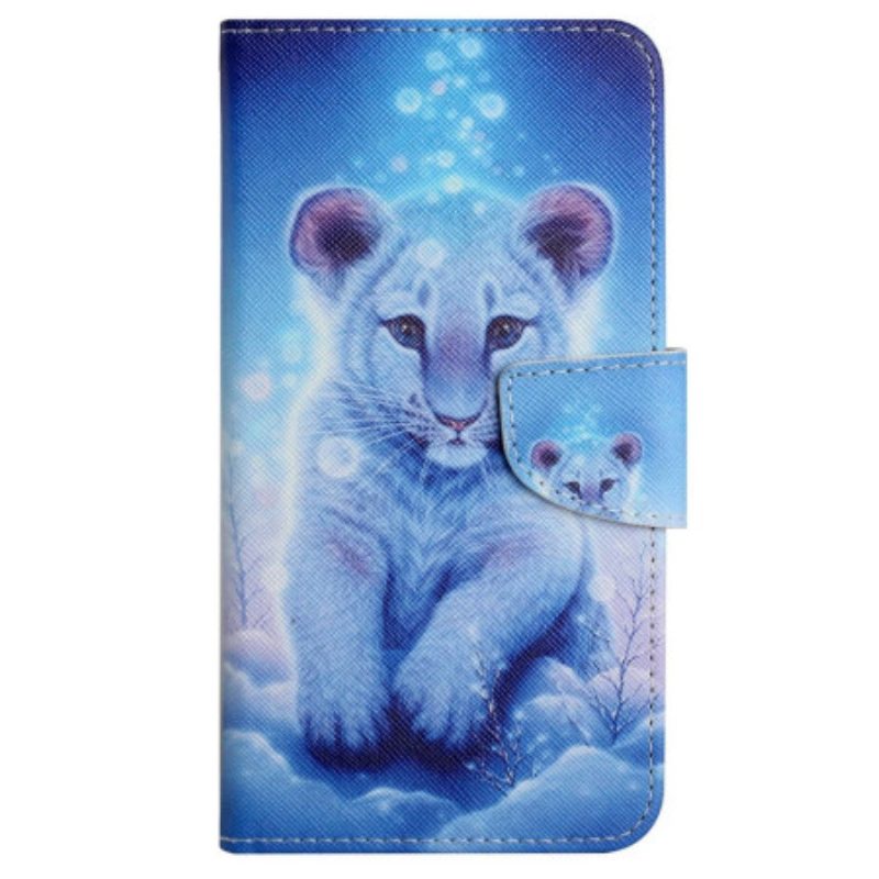 Custodia in pelle Xiaomi 12T / 12T Pro Baby Leopardo Con Cinturino