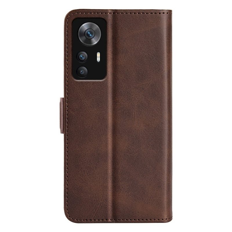 Custodia in pelle Xiaomi 12T / 12T Pro Doppia Chiusura