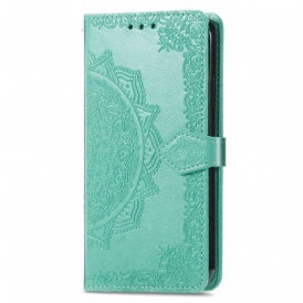 Custodia in pelle Xiaomi 12T / 12T Pro Mandala D'epoca