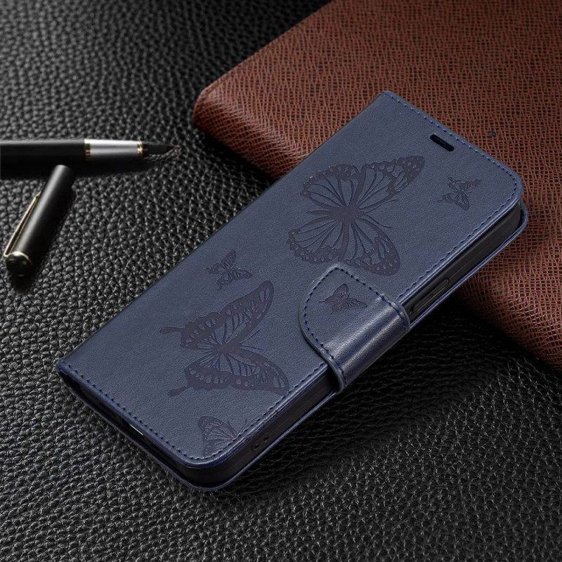 Custodia in pelle Xiaomi 12T / 12T Pro Perizoma Farfalle