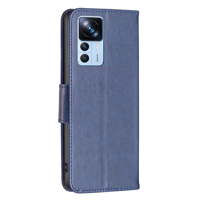 Custodia in pelle Xiaomi 12T / 12T Pro Perizoma Farfalle