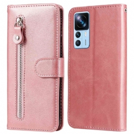 Custodia in pelle Xiaomi 12T / 12T Pro Portafoglio
