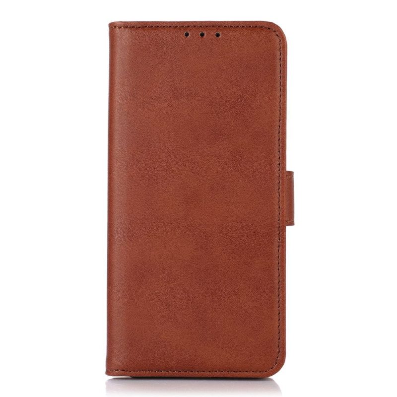 Custodia in pelle Xiaomi 12T / 12T Pro Sobrietà Effetto Pelle