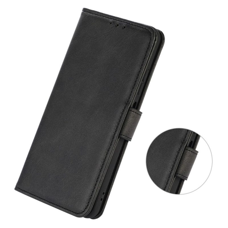 Custodia in pelle Xiaomi 12T / 12T Pro Sobrietà Effetto Pelle