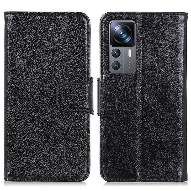 Folio Cover Xiaomi 12T / 12T Pro Crosta Di Nappa