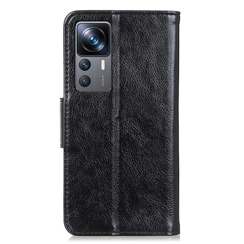 Folio Cover Xiaomi 12T / 12T Pro Crosta Di Nappa