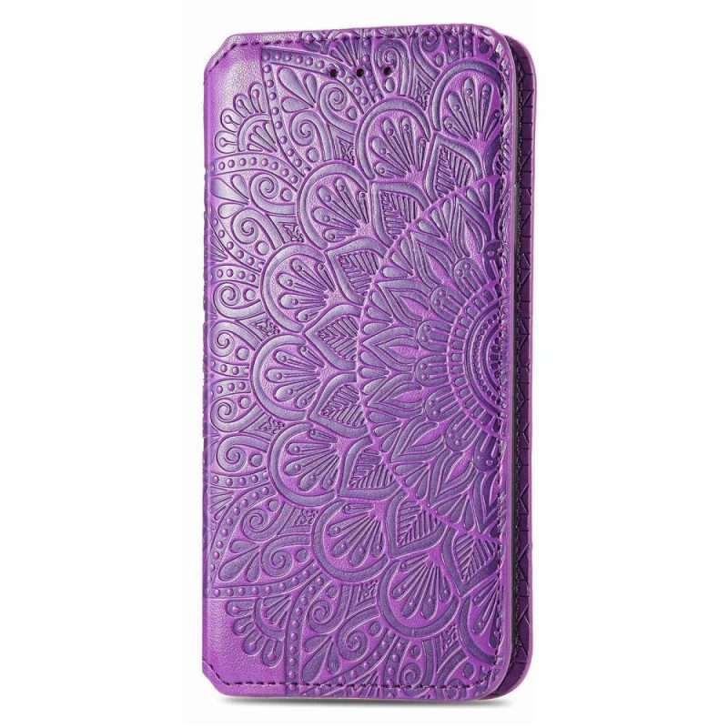 Folio Cover Xiaomi 12T / 12T Pro Custodia in pelle Foglie Tribali