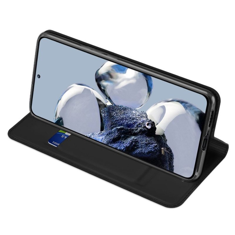 Folio Cover Xiaomi 12T / 12T Pro Custodia in pelle Serie Skin-pro Dux Ducis
