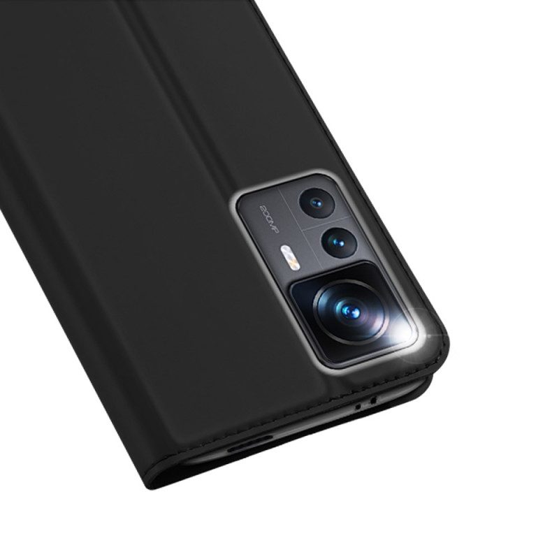 Folio Cover Xiaomi 12T / 12T Pro Custodia in pelle Serie Skin-pro Dux Ducis