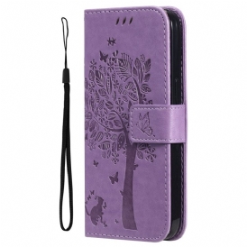 Folio Cover Xiaomi 12T / 12T Pro Gatto Sotto L'albero