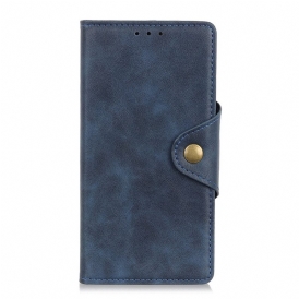Custodia in pelle Realme GT Neo 3 Ecopelle Con Bottone