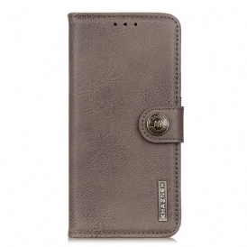Custodia in pelle Realme GT Neo 3 Khazneh Abbottonato