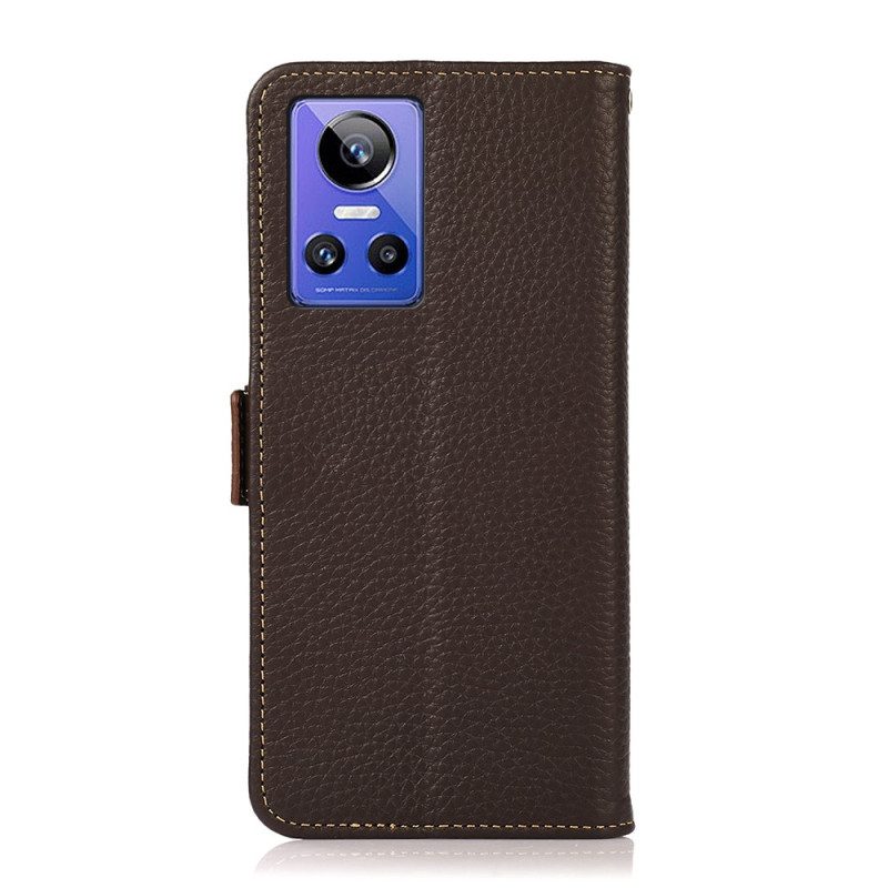 Custodia in pelle Realme GT Neo 3 Khazneh Pelle Testurizzata