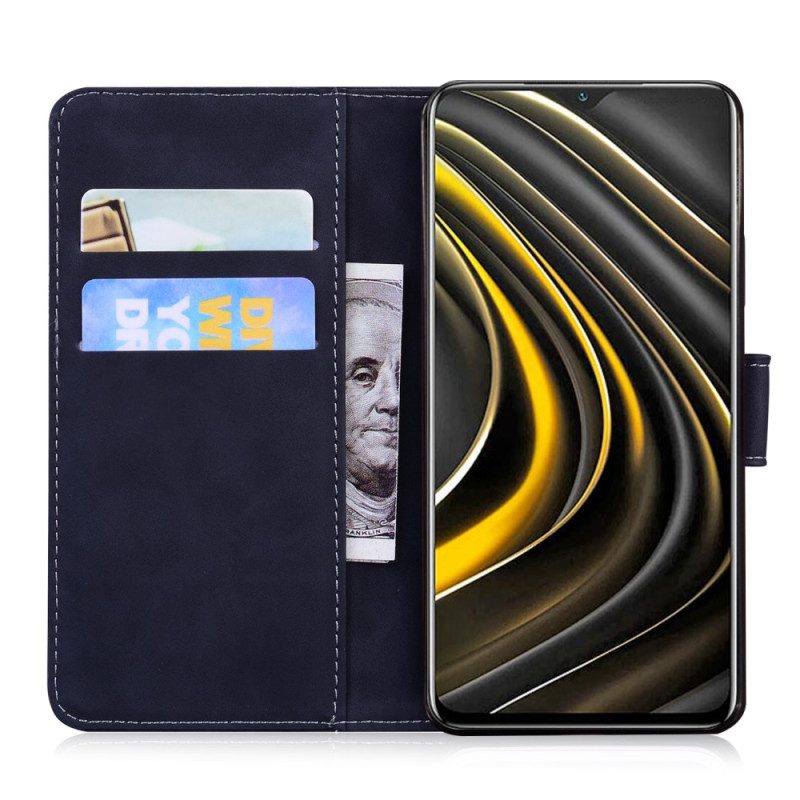 Custodia in pelle Realme GT Neo 3 Motivo A Farfalla
