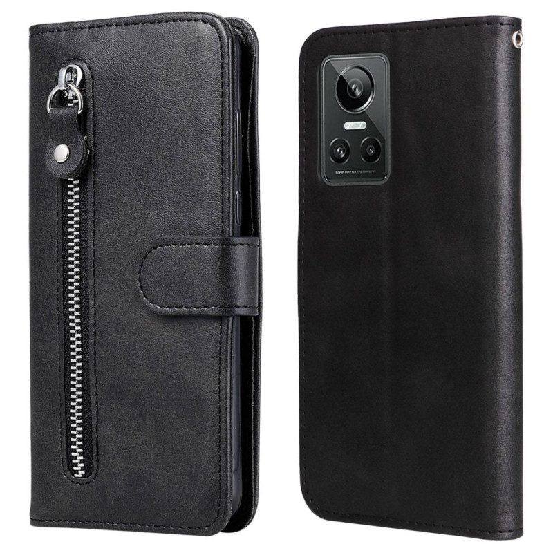 Custodia in pelle Realme GT Neo 3 Portafoglio Portafoglio Con Cerniera