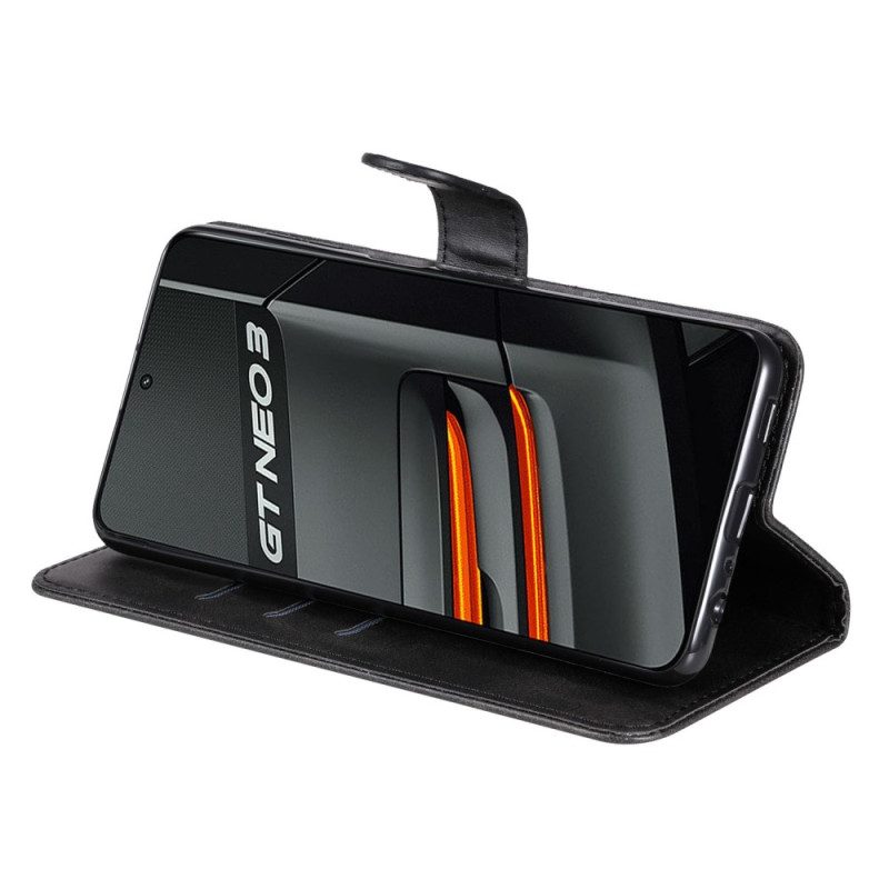 Custodia in pelle Realme GT Neo 3 Portafoglio Portafoglio Con Cerniera