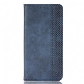 Folio Cover Realme GT Neo 3 Custodia in pelle Trama Retrò