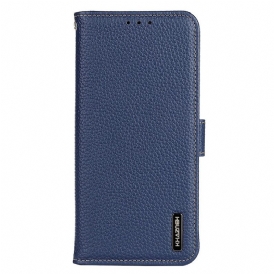 Folio Cover Realme GT Neo 3 Khazneh Pelle Di Litchi