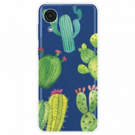 Cover Samsung Galaxy A03 Core Cactus Dell'acquerello