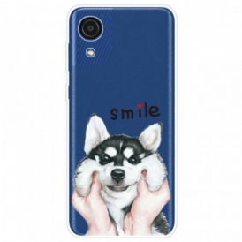 Cover Samsung Galaxy A03 Core Cane Sorridente