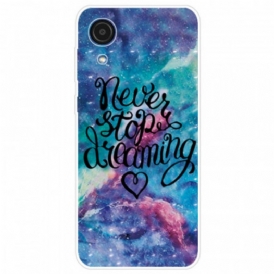 Cover Samsung Galaxy A03 Core Non Smettere Mai Di Sognare