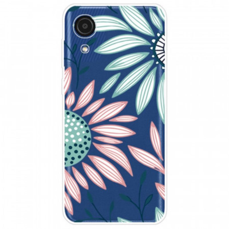 Cover Samsung Galaxy A03 Core Un Fiore Trasparente